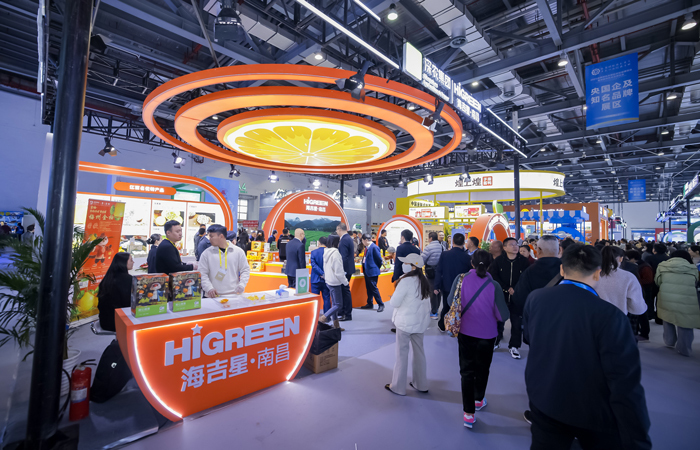 深农甄选赣南脐橙亮相绿发会