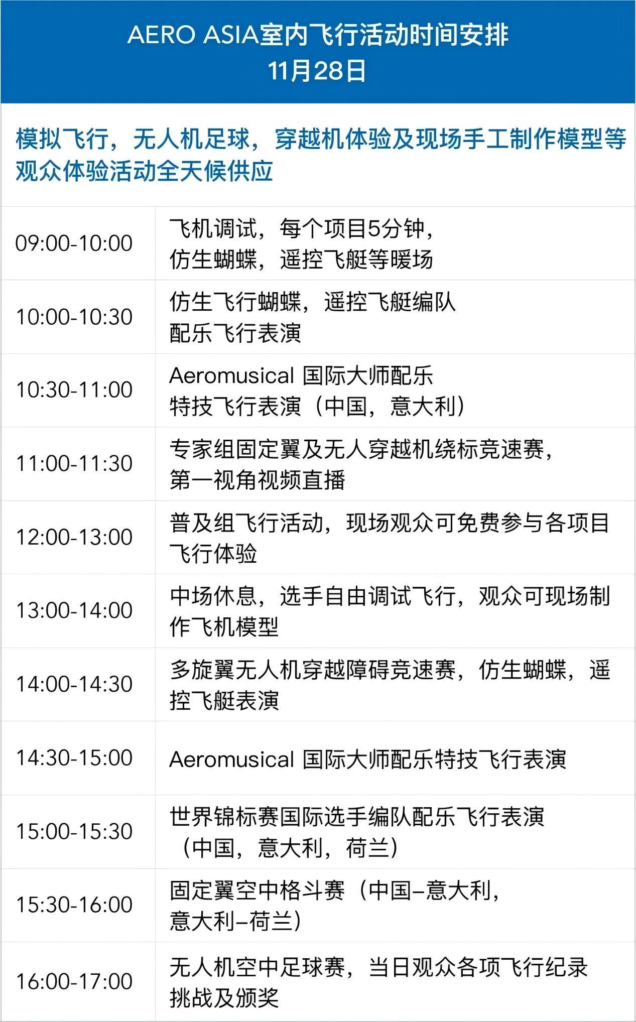 冠军对决,免费体验!珠海国际室内飞行表演赛时间公布