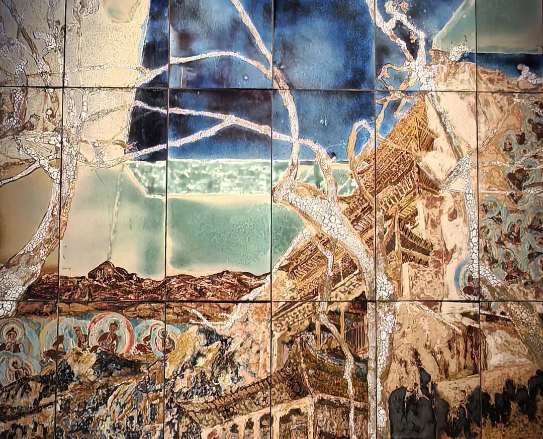 高温颜色釉《莫高印象》范敏祺、黄堃滢、陈紫鹏作