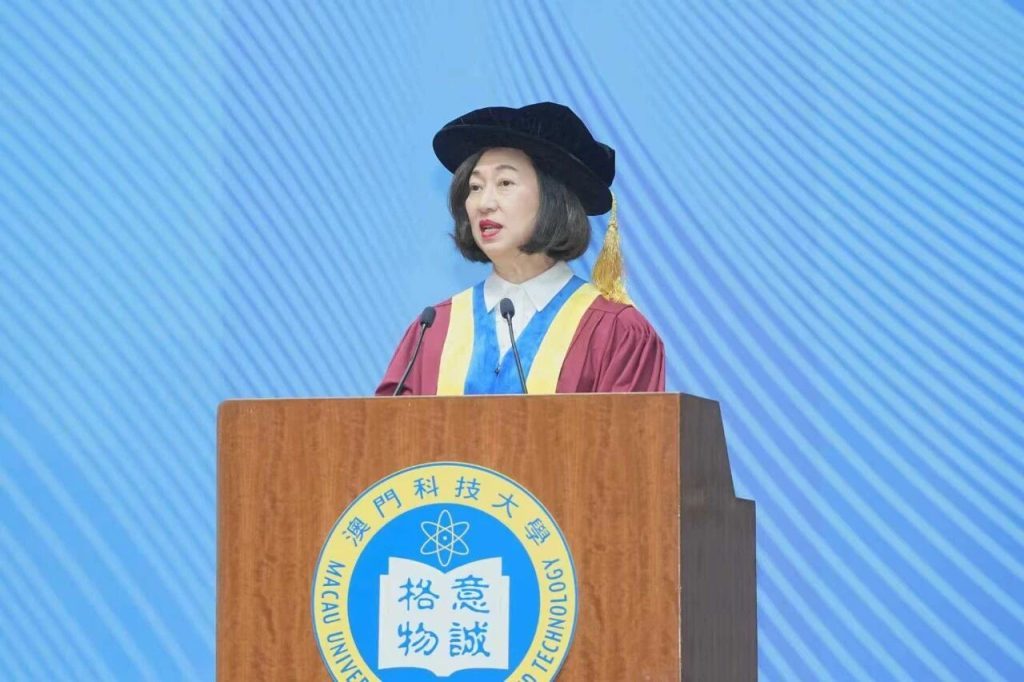 ▲榮譽院士陳志玲女士代表致答謝辭