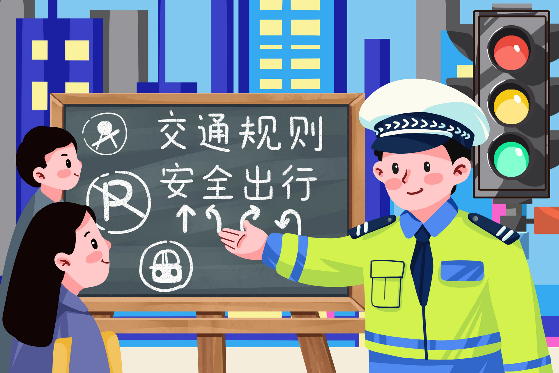 家校警三方联动 李沧交管走进幼儿园开展交通安全课