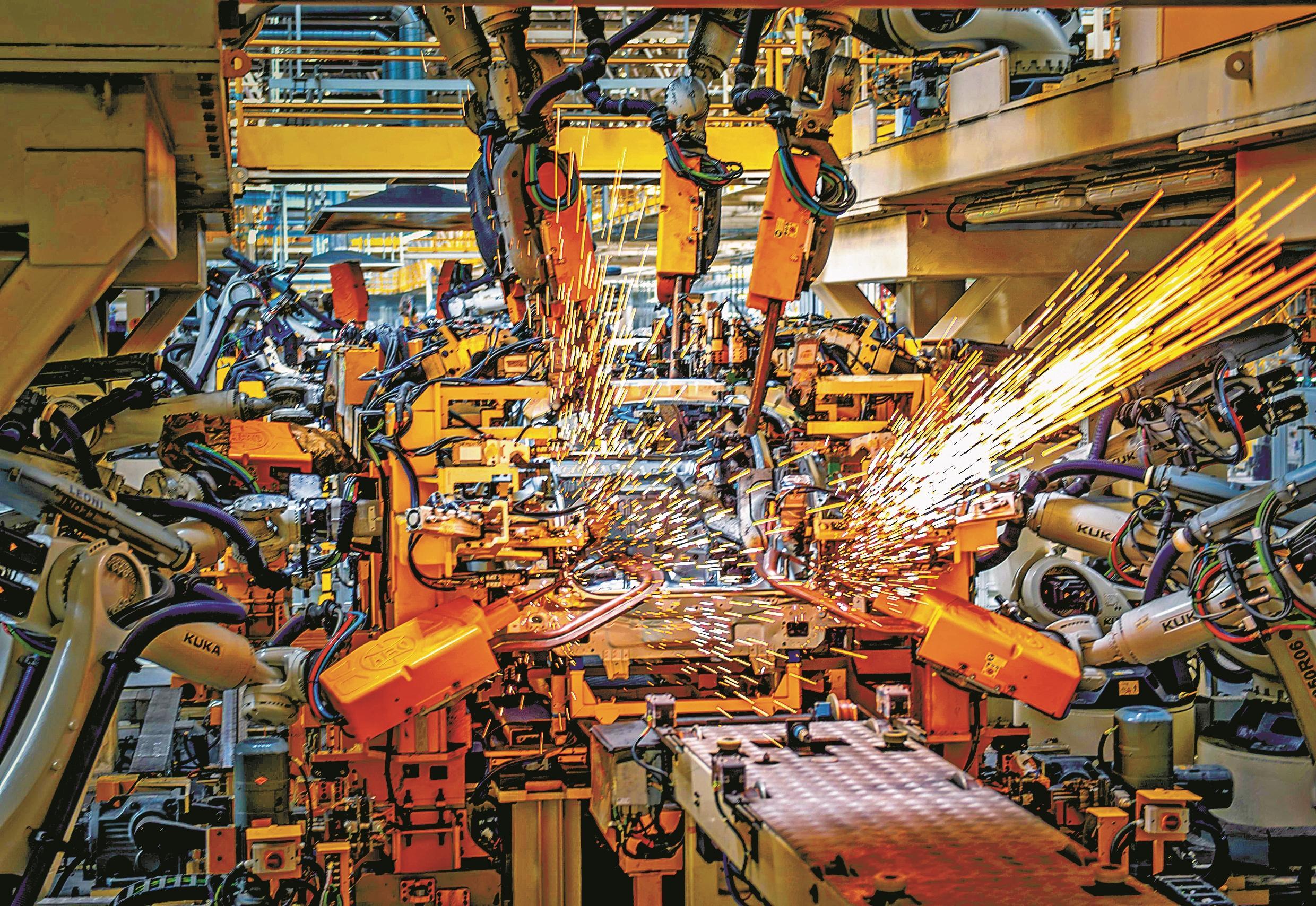 領(lǐng)克汽車余姚工廠一生產(chǎn)車間。(受訪企業(yè)供圖)