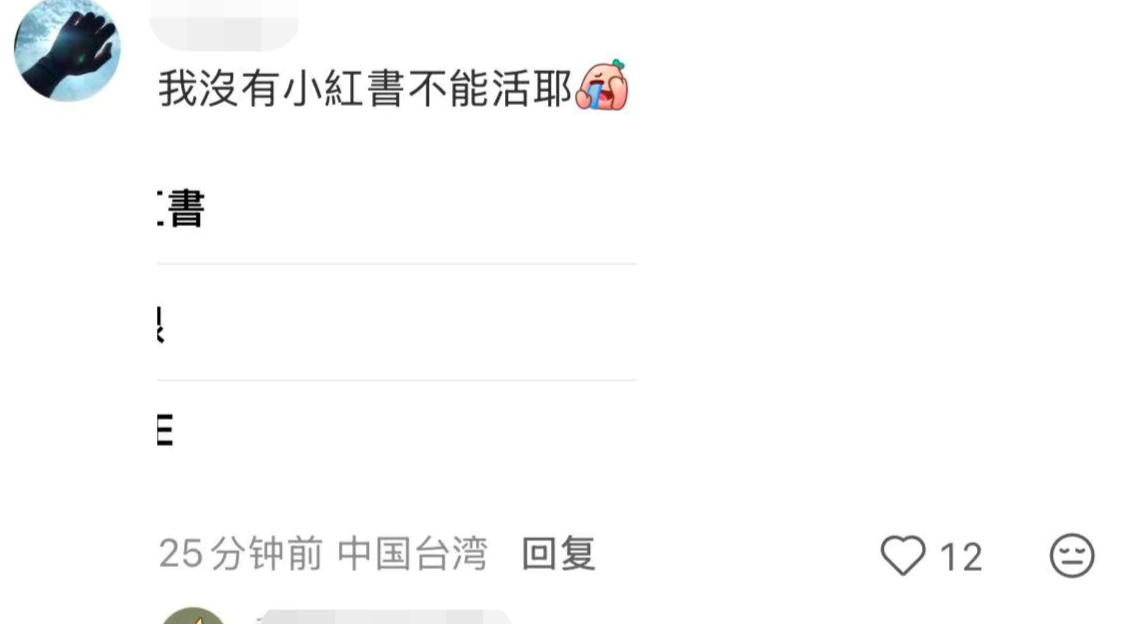 台当局突然搞封锁,台湾用户直言“没有小红书不能活”