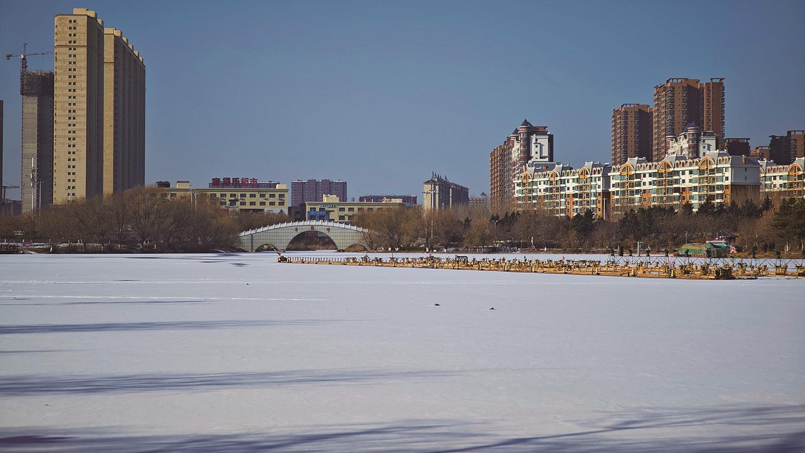 雪后的幸福公园。