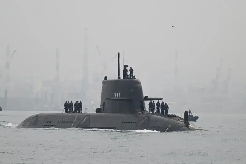 “海鲲号”潜艇。图源:联合新闻网