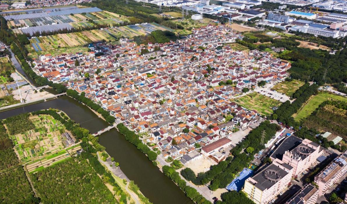 搬遷整治前的南洪村