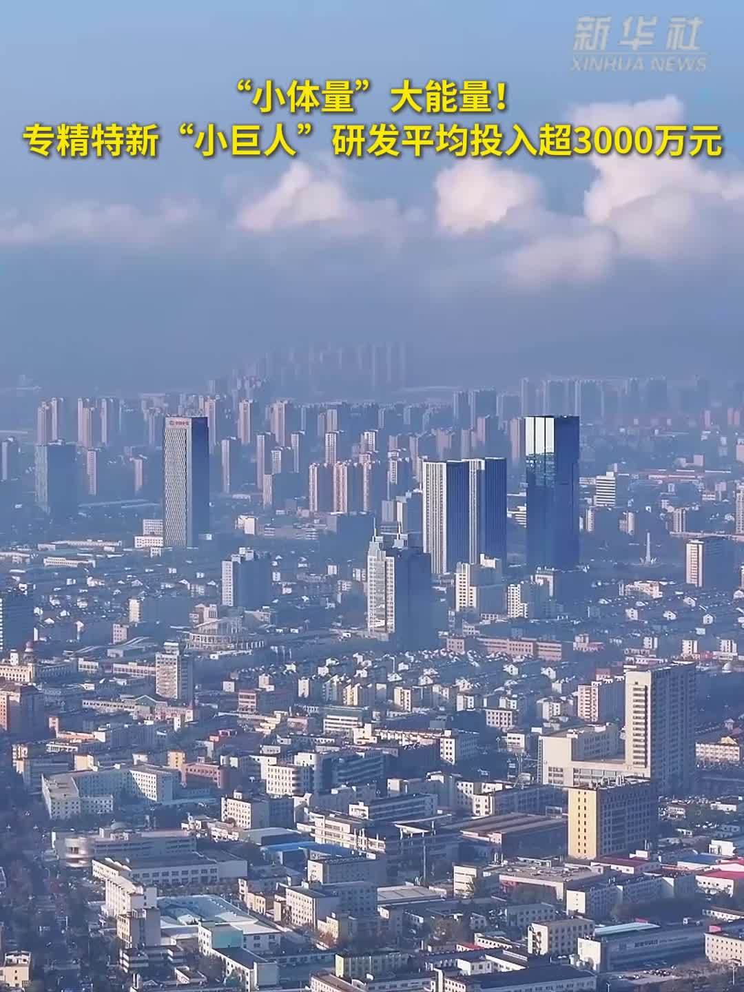 “小体量”大能量！专精特新“小巨人”研发平均投入超3000万元