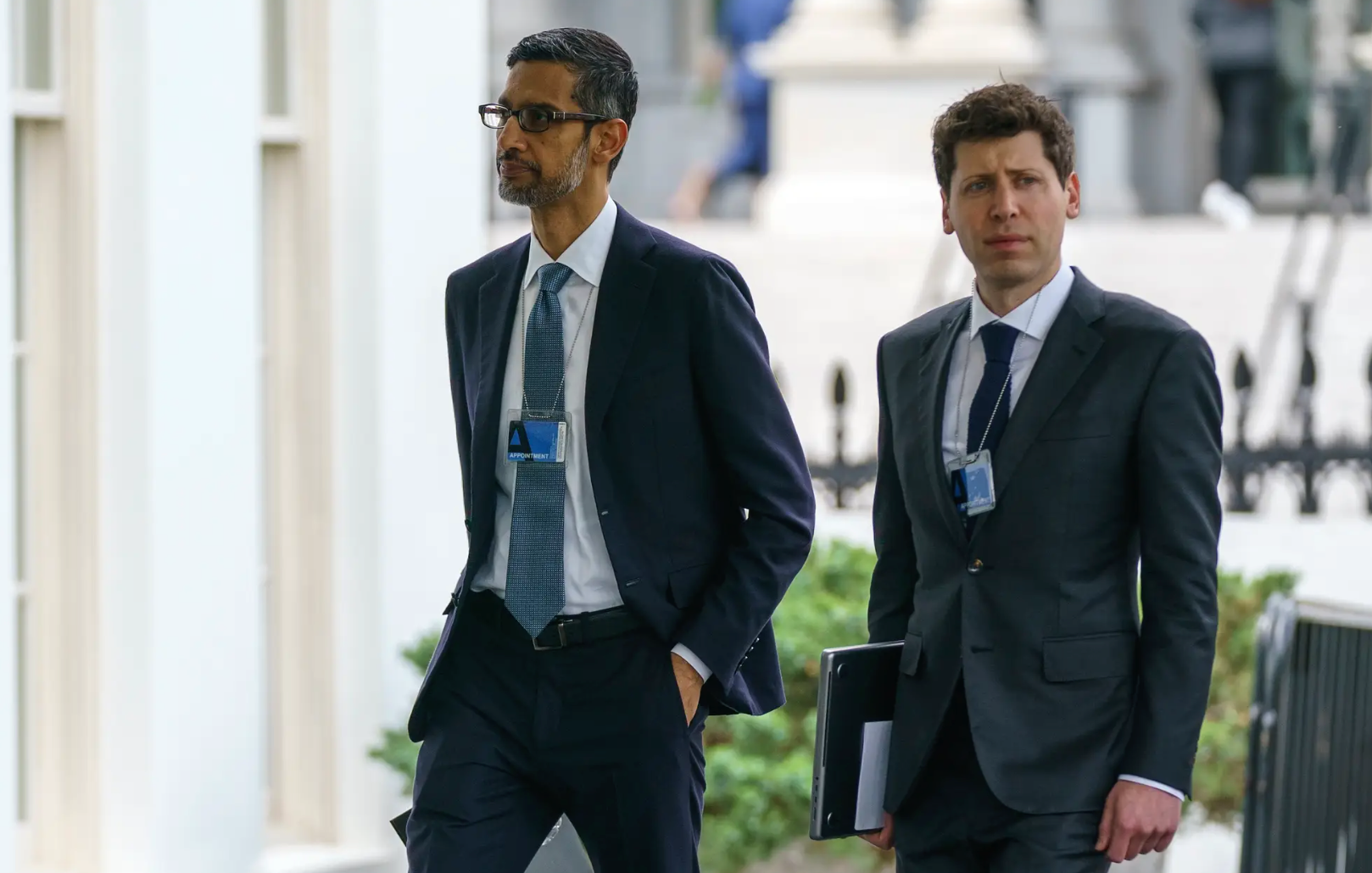 谷歌CEO皮查伊与奥特曼