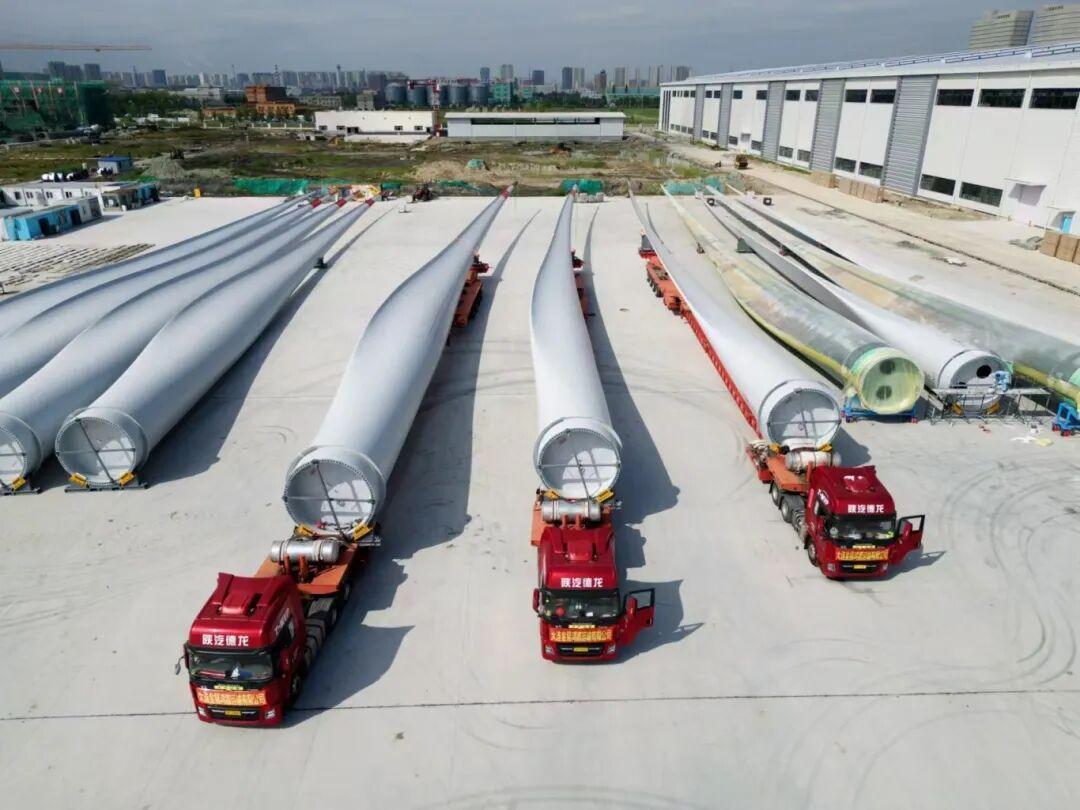 阳明风电生产的风机叶片