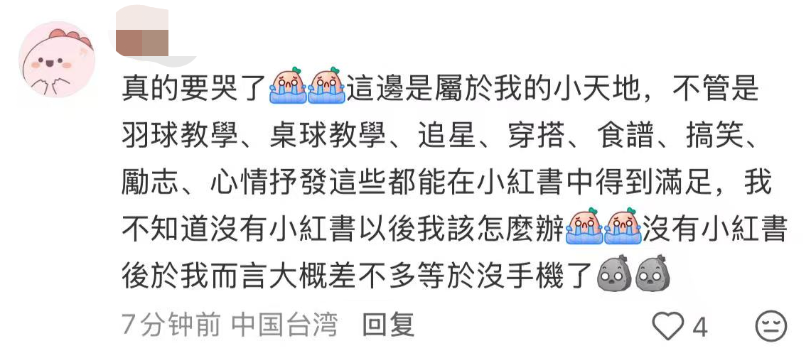 台当局突然搞封锁,台湾用户直言“没有小红书不能活”