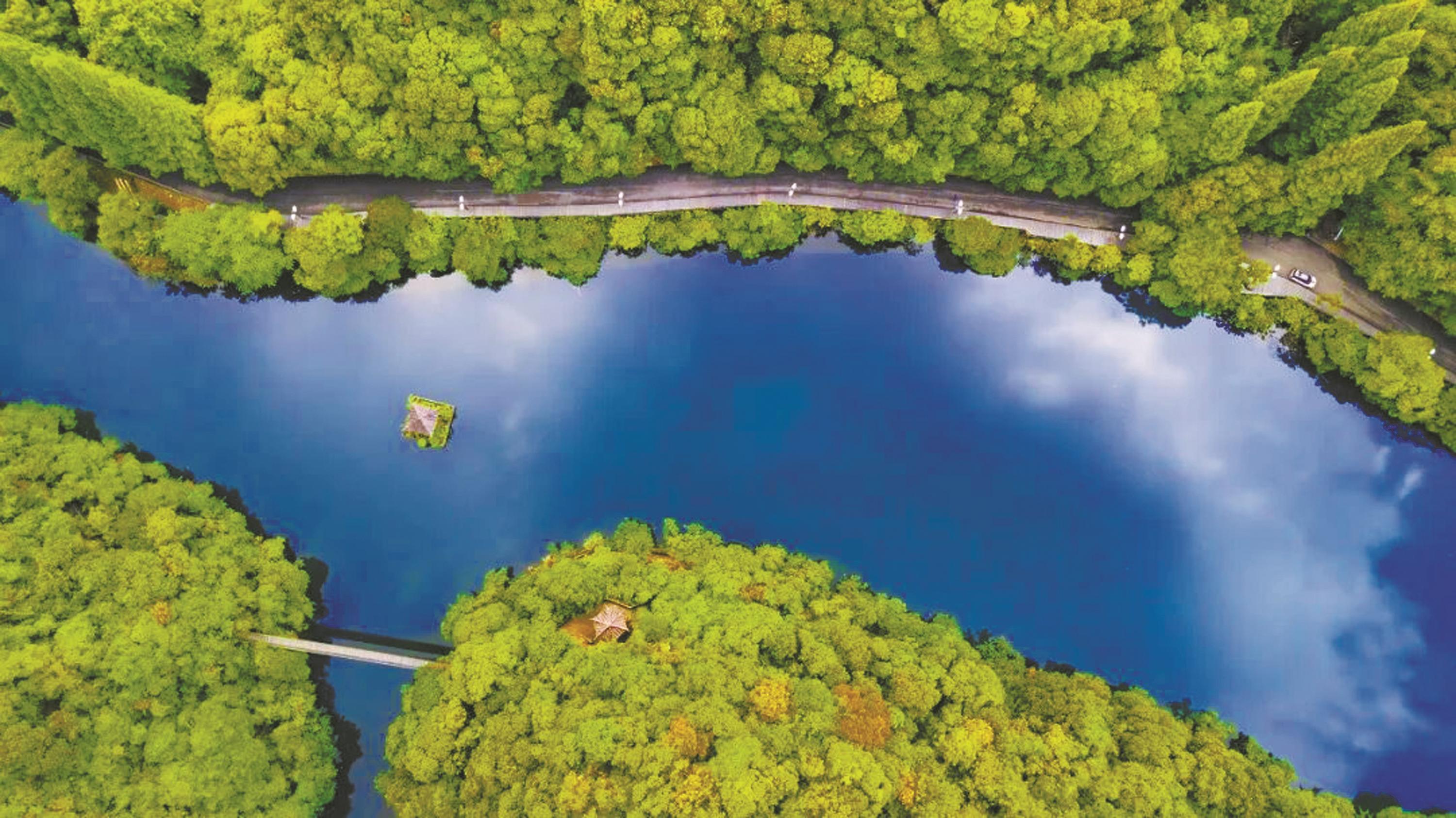 宁海一景。（市生态环境局宁海分局供图）