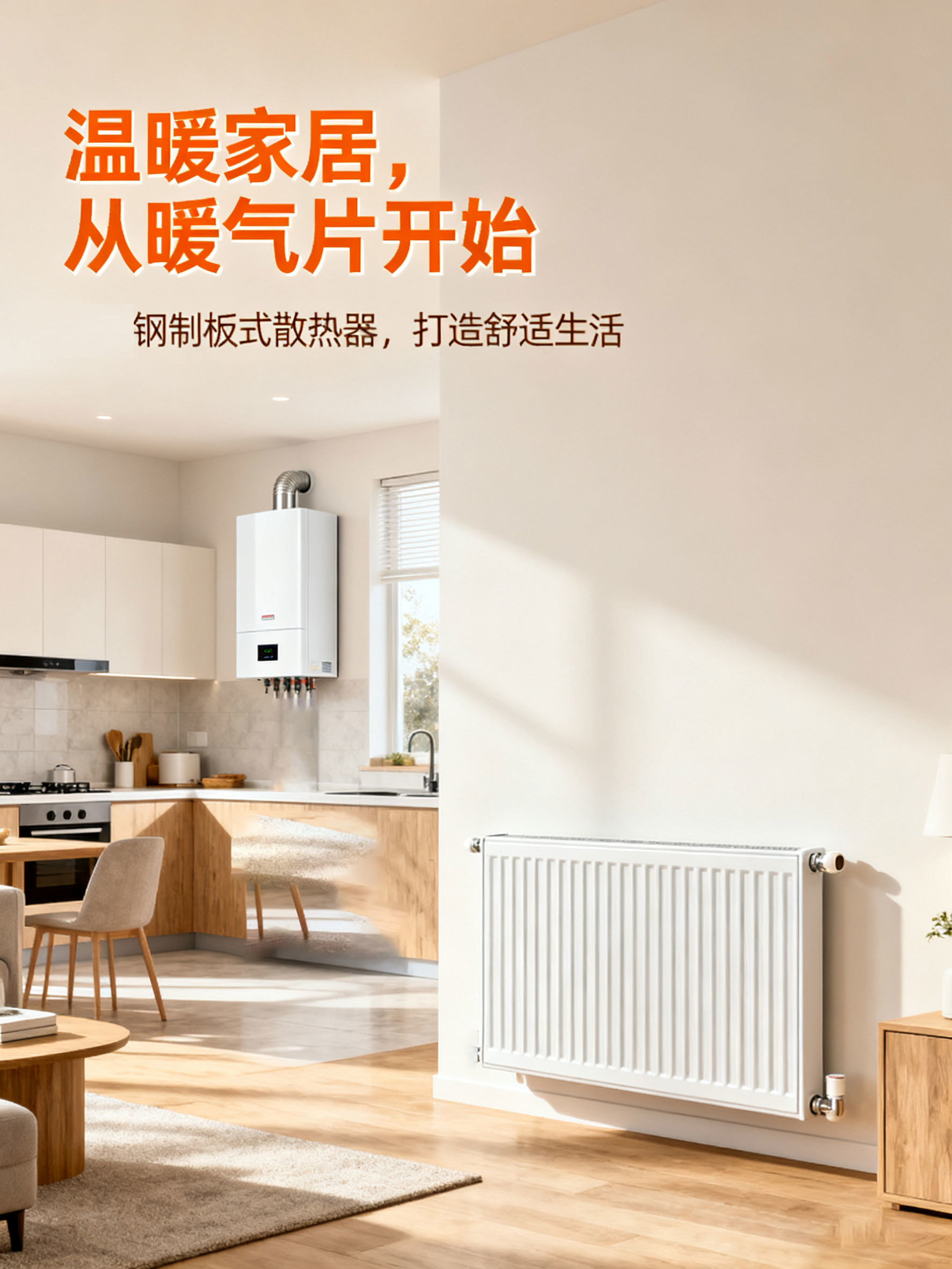 已装修房温暖从明装暖气片安装开始