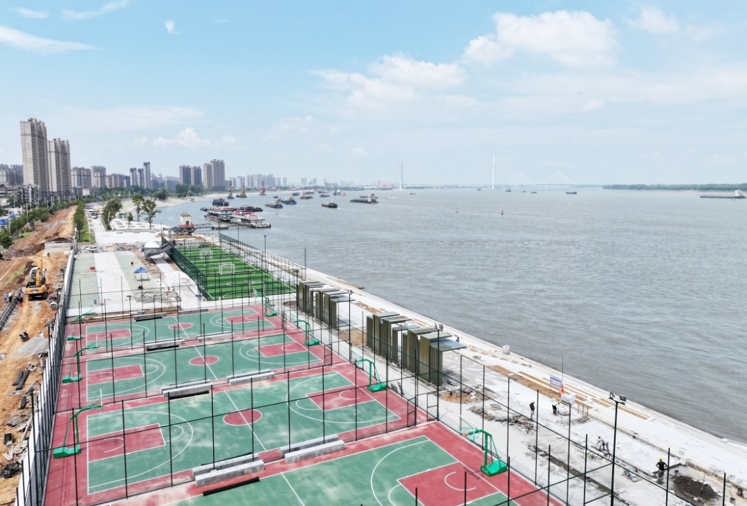 长江国家文化公园（九江城区段）三期项目。（九江日报全媒记者 刘家 摄）