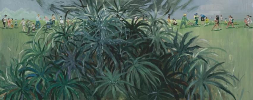 香蜜公园 / 150x60cm / 布面油彩 / 2025 / 张其乐