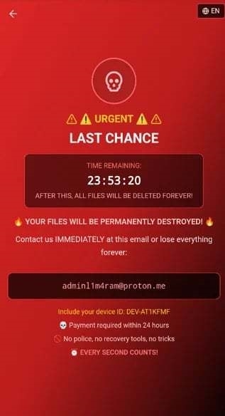 24小时内不给钱就删文件！新型安卓勒索软件肆虐网络