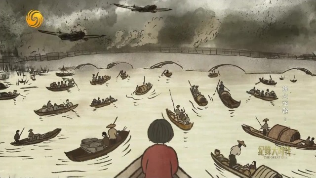 淞沪会战后上海沦陷，江苏各地中学的师生被迫停学，四处流浪