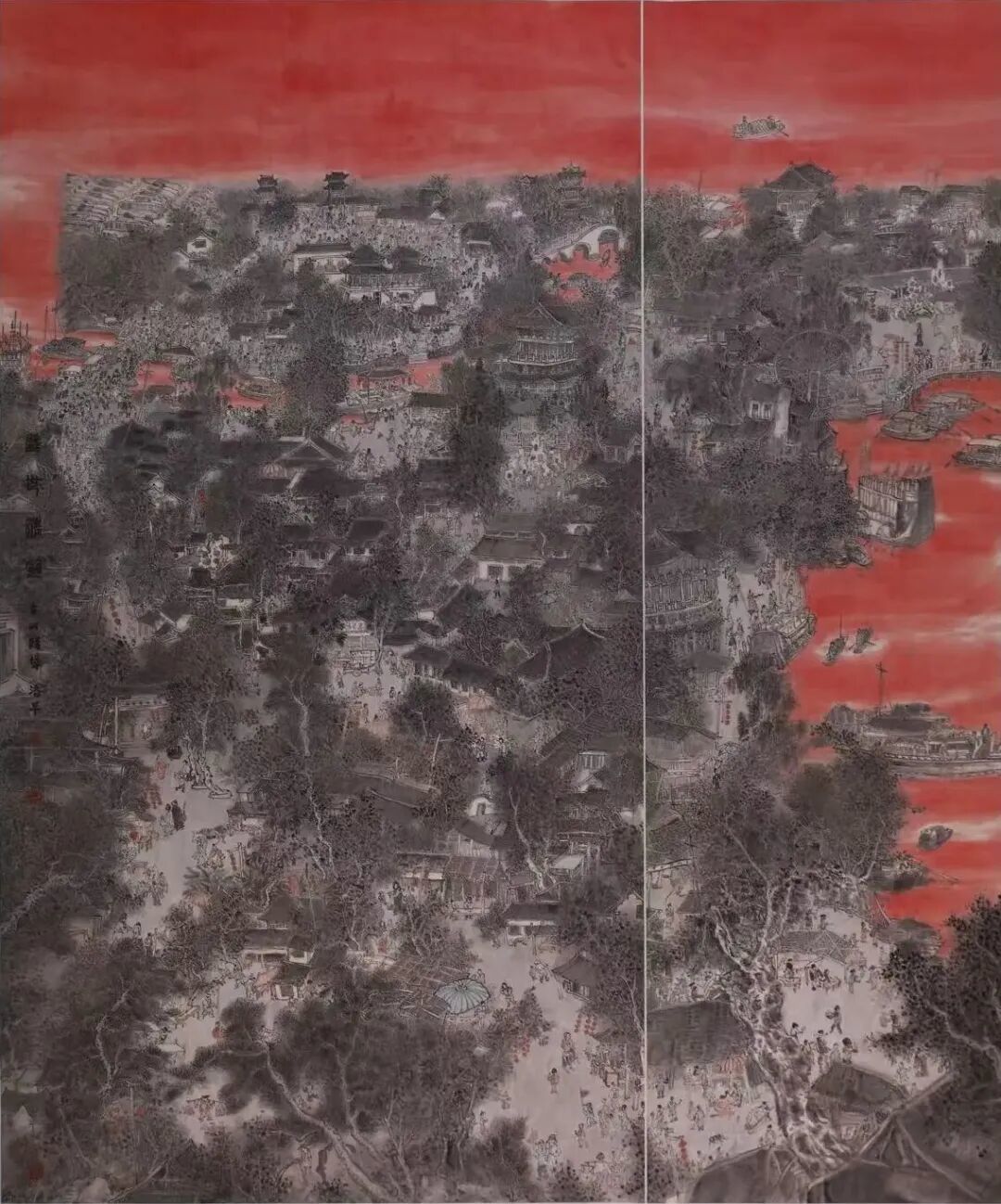 《盛世清明》 193×32cm