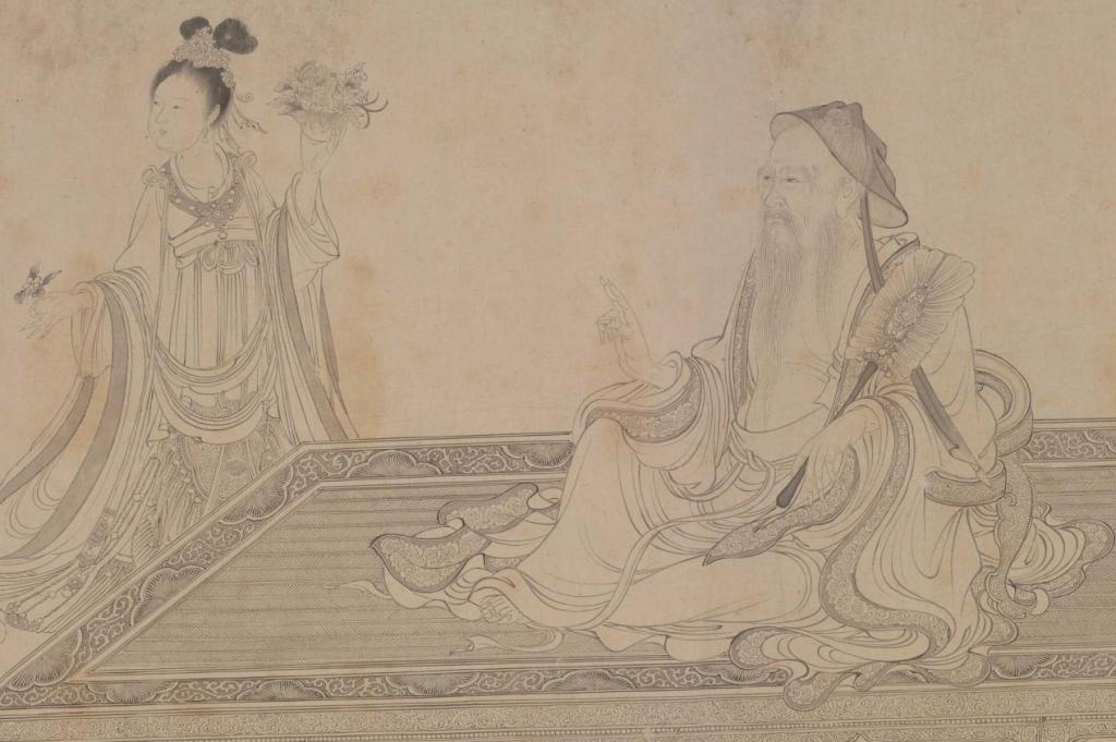 故宫博物院 北宋李公麟(传) 维摩演教图 局部