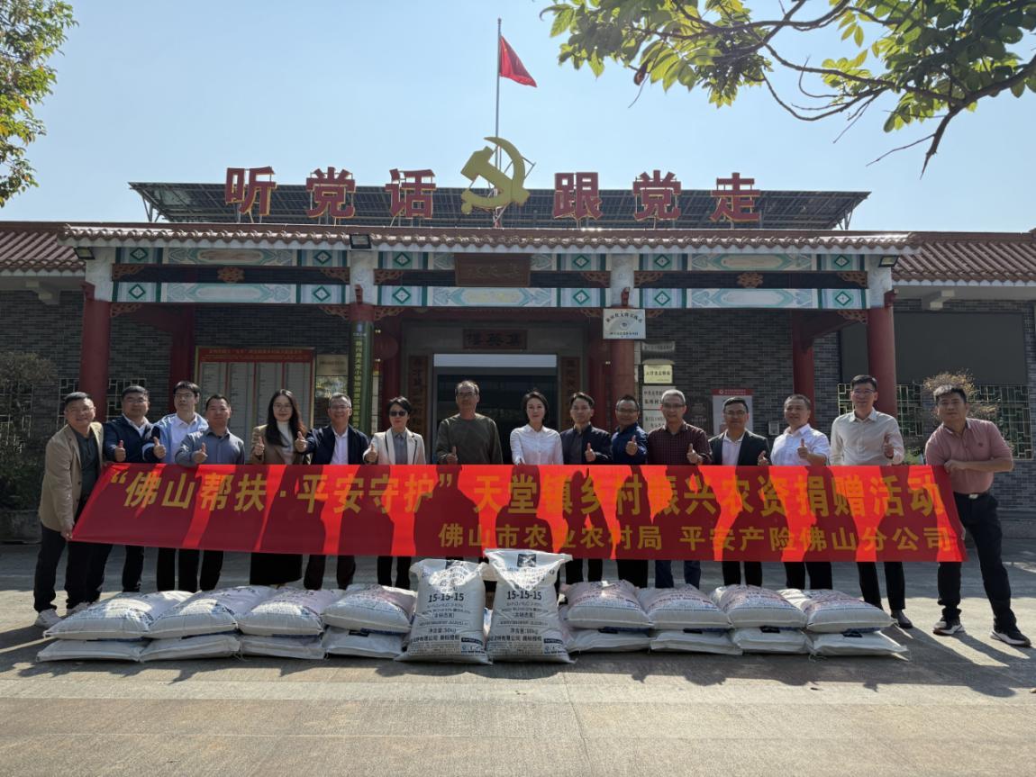 平安产险佛山分公司：党建共建助力乡村振兴 赋能云浮市新兴县天堂镇发展