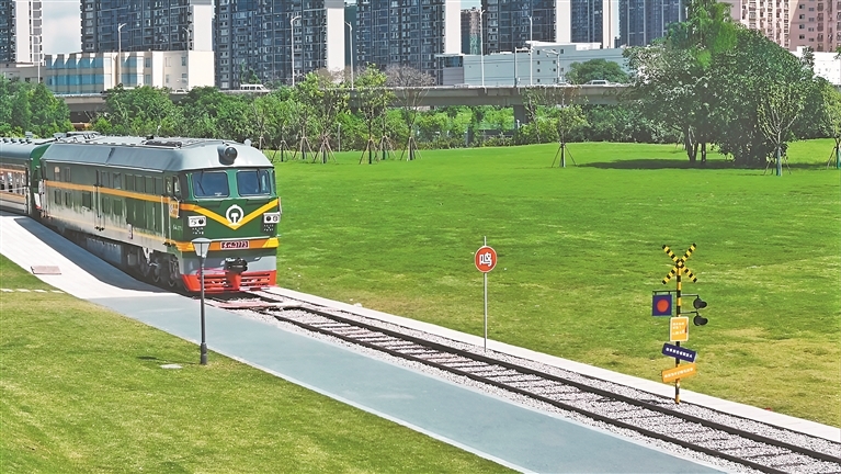 西湖区九洲公园实景。