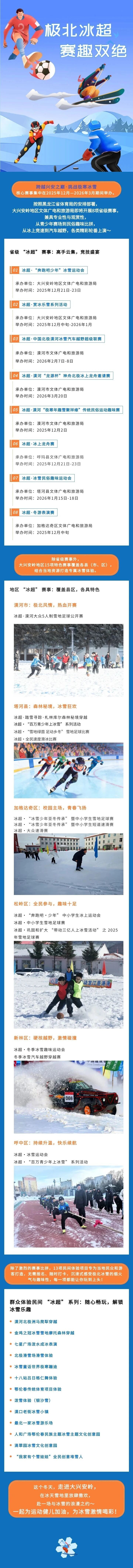 “跨越兴安之巅&middot;挑战极寒冰雪”大兴安岭地区文体广电和旅游局邀您相约“冰超”赛场
