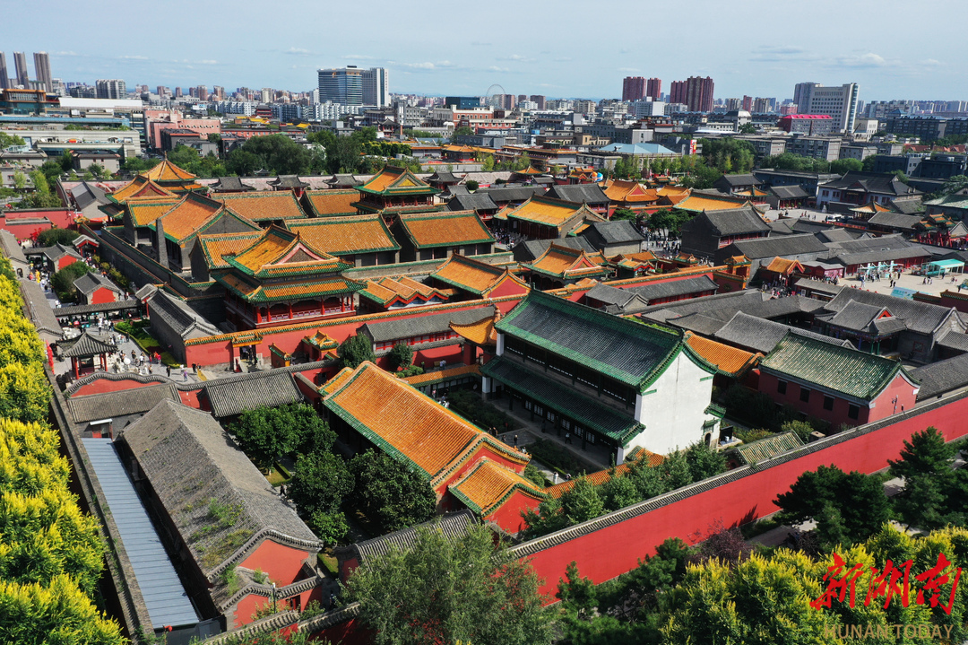 沈阳故宫博物院俯瞰。