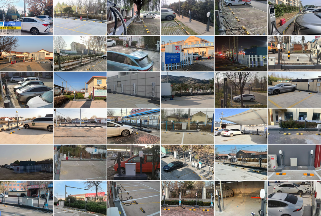 (图为36个乡镇充电站照片)