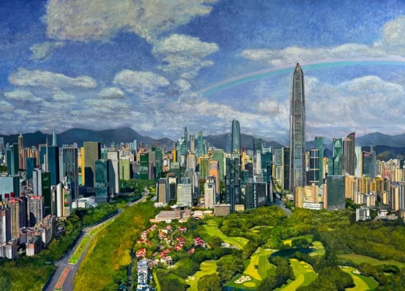 城市气象 / 190X138cm / 布面油画 / 2025 / 林月森