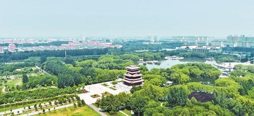 鸡泽县诗经文化园。王超摄