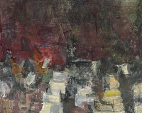 深圳音乐厅意像 / 80X100cm / 布面油彩 / 2025 / 刘凯舒