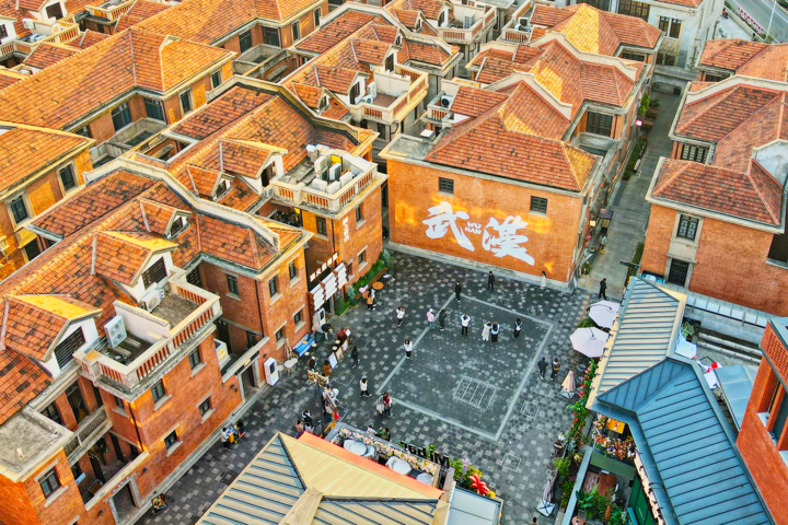 江岸区咸安坊。（江岸区委宣传部提供）