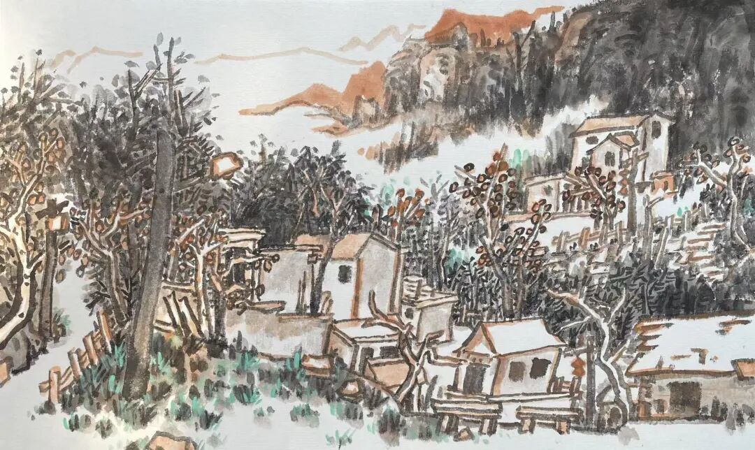 《写生》 69×46cm