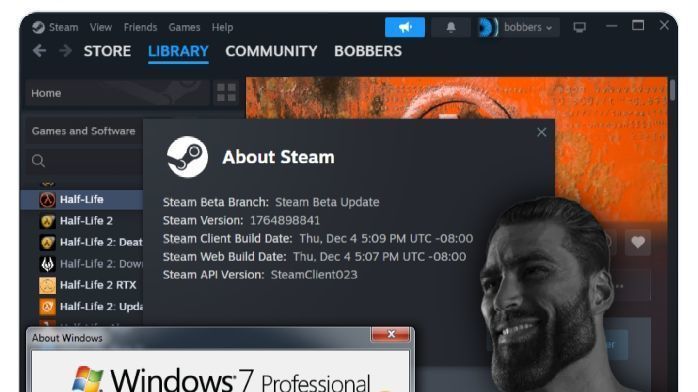 还能再战：非官方补丁续命，Win7 成功运行 2025 版 Steam 客户端_凤凰网