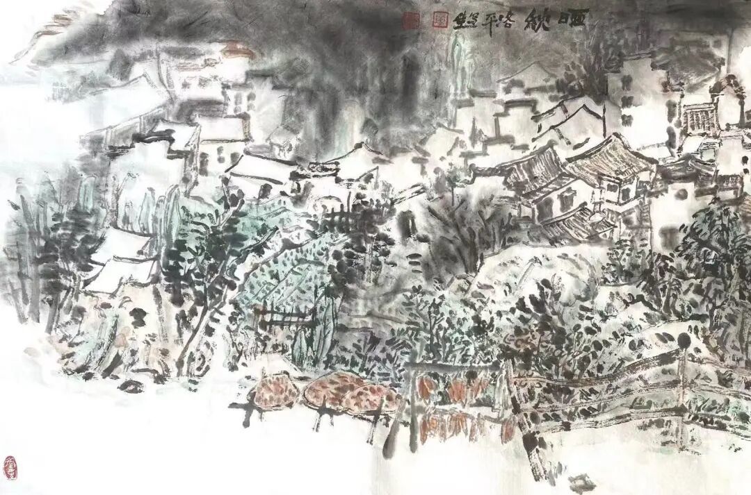 《晒秋》 69×46cm