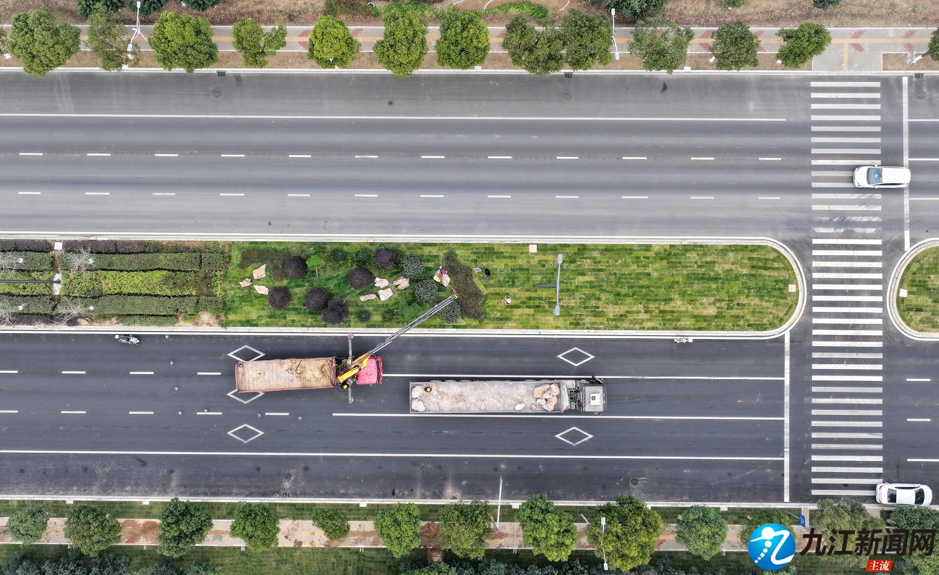 九江经开区港城大道即将全线通车（图）