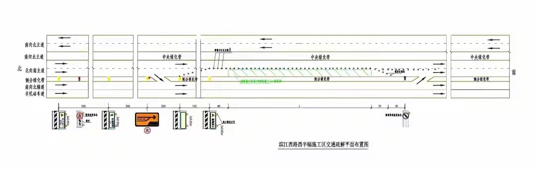 施工期间示意图。交警供图