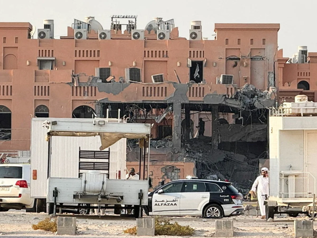 ▎2025年9月9日,以色列袭击位于卡塔尔首都多哈的哈马斯领导人住所,造成6人死亡。卡塔尔外交部发表声明称,以方行动违反国际法,对卡塔尔居民安全构成严重威胁。图源:路透社