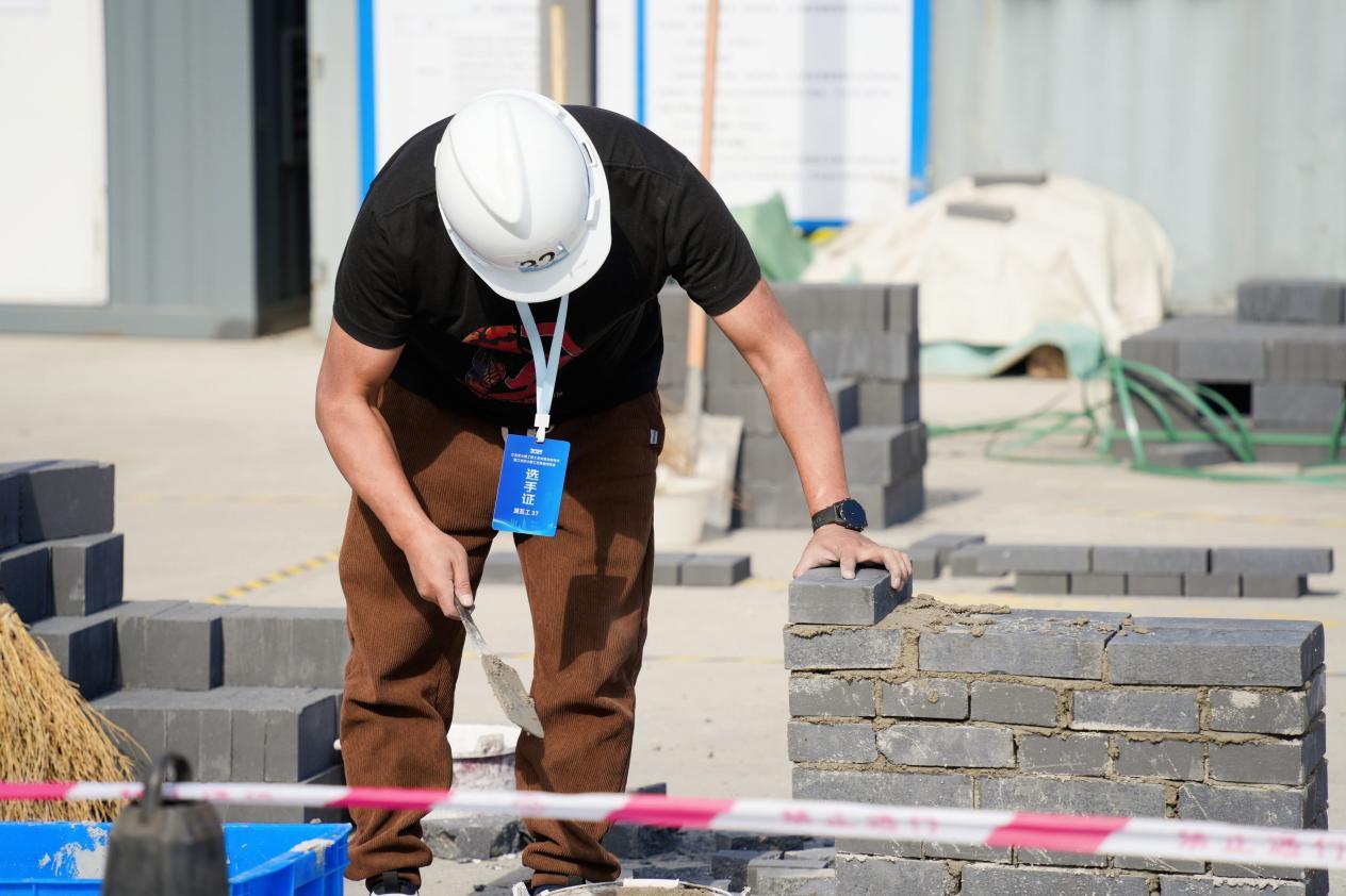 泥瓦工比賽現場