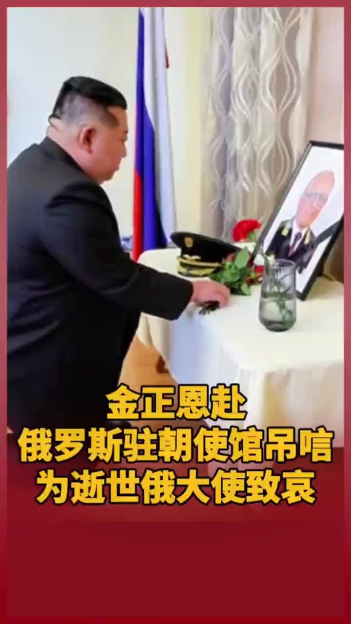 金正恩赴俄罗斯驻朝使馆吊唁，为逝世俄大使致哀