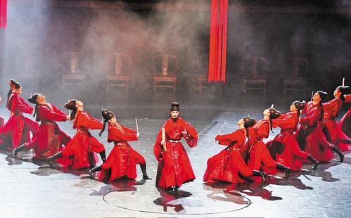 11月20日，舞剧《颜真卿》演出现场。（资料片） 本报记者 史晟全摄