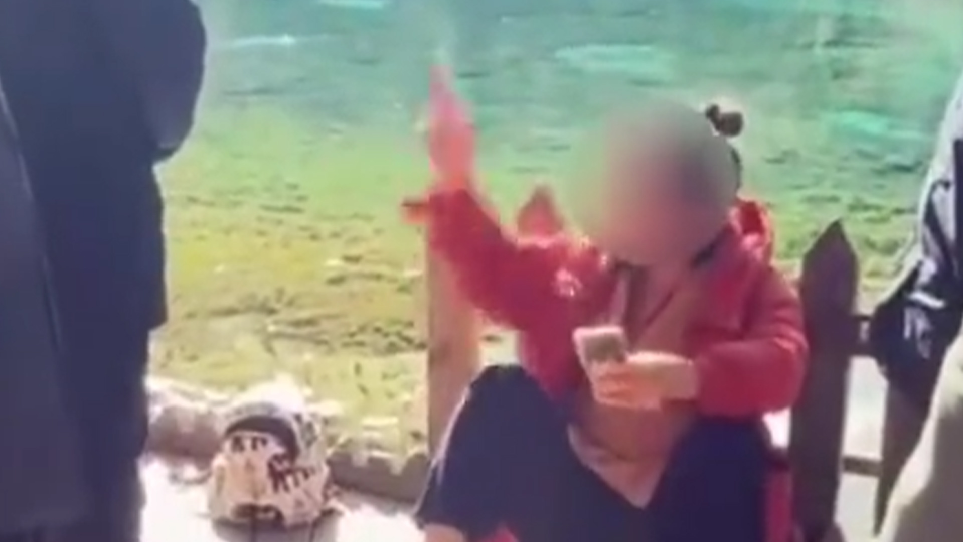 一男子把吃剩下的玉米棒扔进九寨沟水里，情绪激动辩称“大自然的东西回大自然”，景区回应