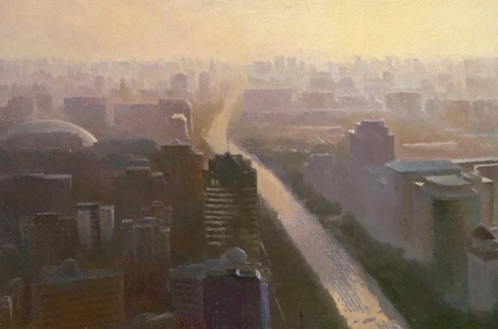 福田之晨 / 120x80cm / 布面油彩 / 2025 / 黄炜