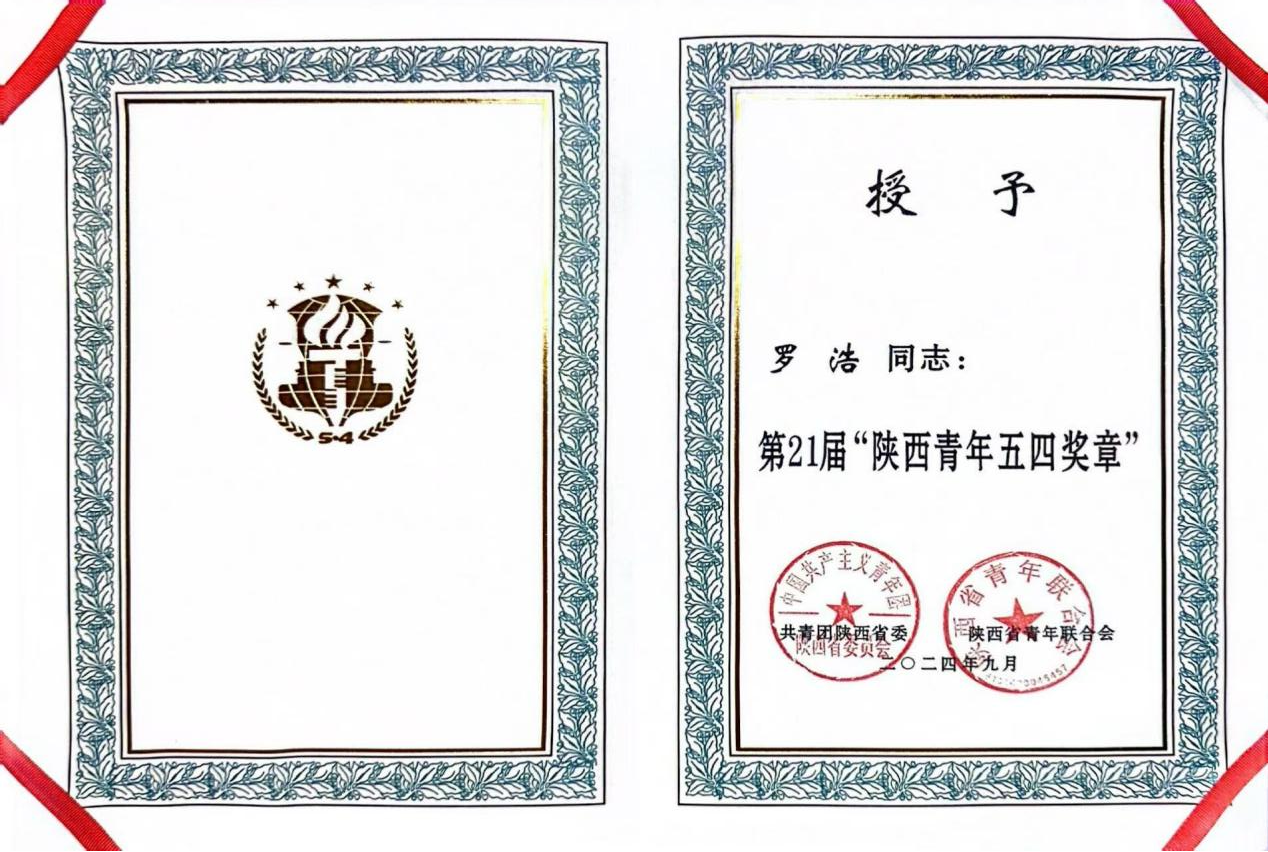 羅浩部分榮譽證書