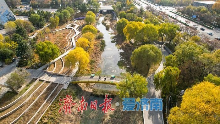 晴暖冬日好去处 腊山河公园彩林如画引客来