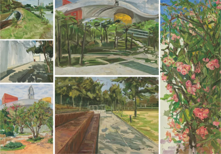 福田即景 / 200cmx180cm / 布面油彩 /2025 / 牟涛