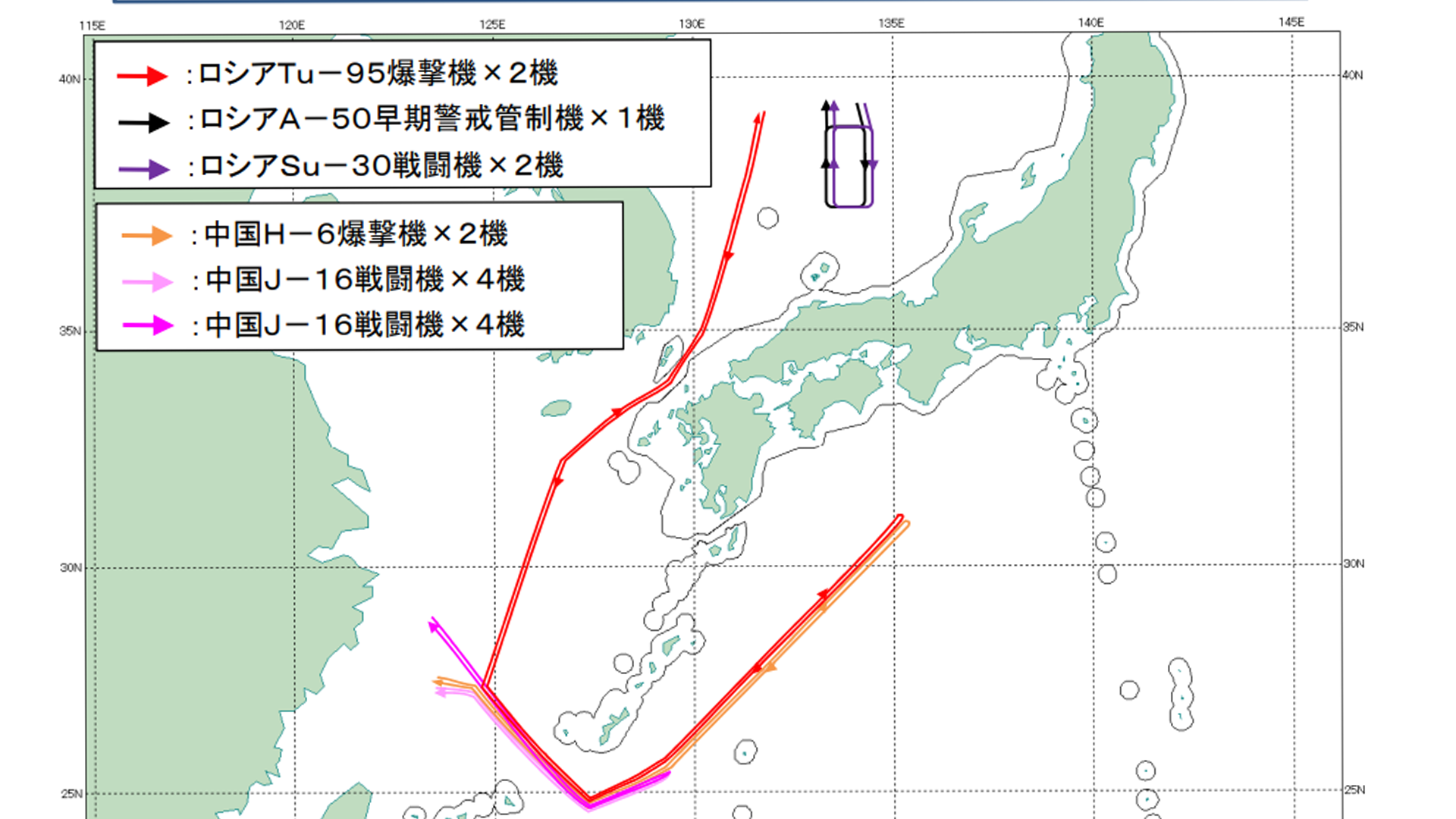 中俄联合空中战略巡航：距离东京约700公里，轰炸机和航母从3个方向“包围琉球”
