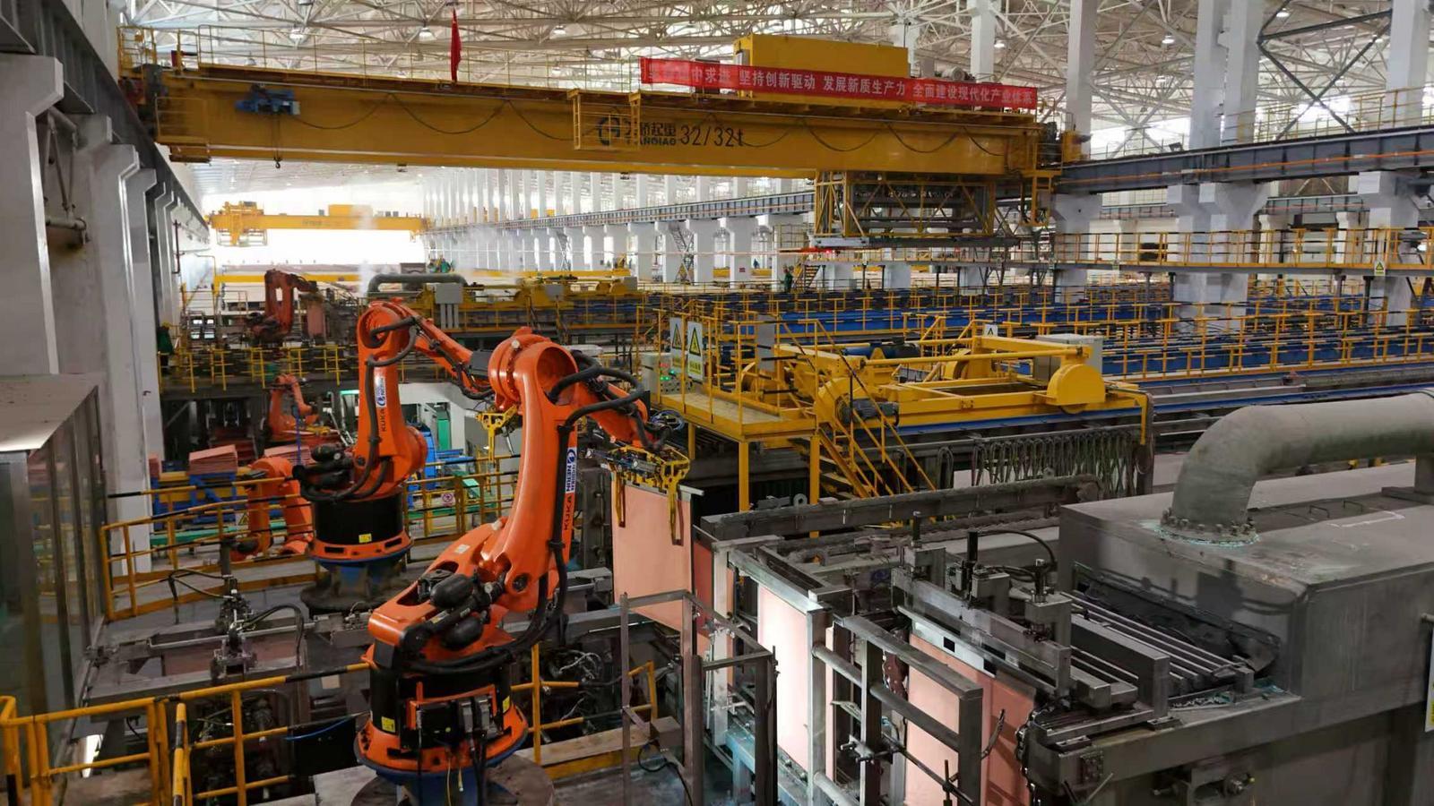 △金川集团40万吨/年智能铜电解项目现场　记者　柯玉栋　摄