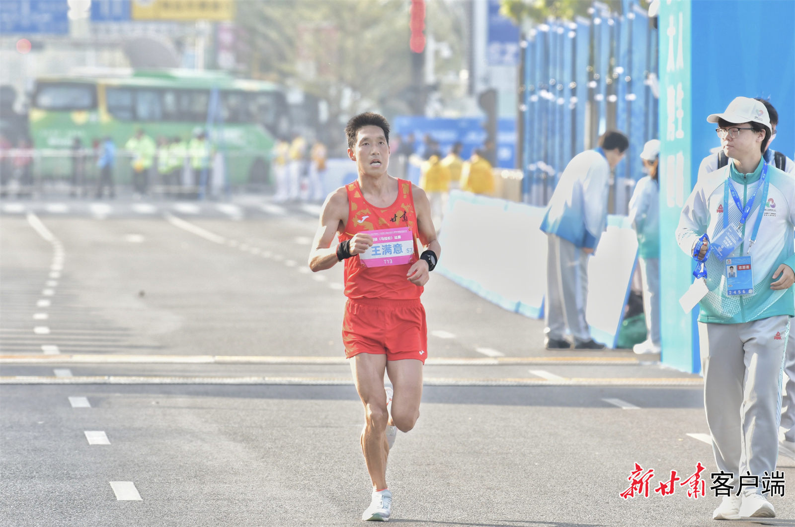 王满意在比赛中 新甘肃客户端记者 万及敏 摄