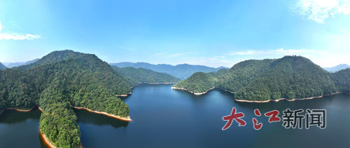 泰和县桥头镇白鹭湖国家森林公园。 大江网视觉江西 邓和平 摄