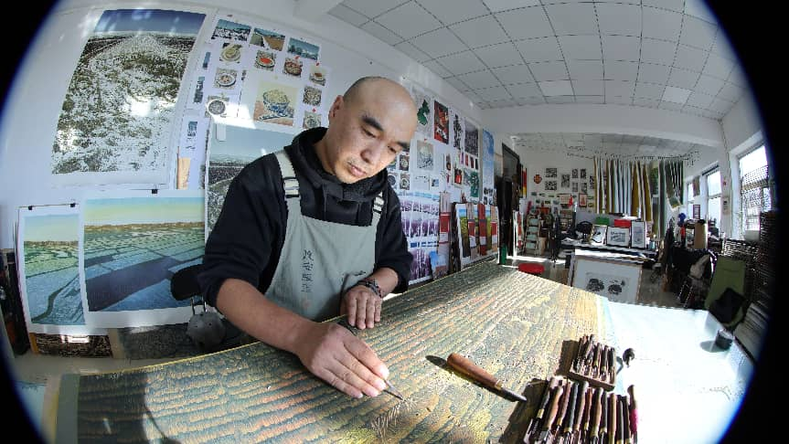 黑龙江省庆安版画： 百年刀痕刻新章